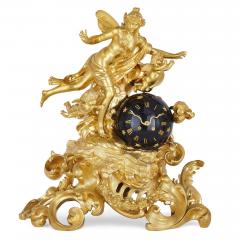  Lerolle Fr res Napoleon III period three piece gilt bronze clock set by Lerolle Fr res - 2073866