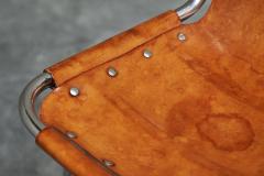  Les Arcs Set of 2 Les Arcs Stools Selected by Charlotte Perriand in Patinated Leather - 4468668