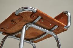  Les Arcs Set of 2 Les Arcs Stools Selected by Charlotte Perriand in Patinated Leather - 4468672