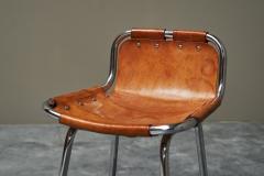  Les Arcs Set of 2 Les Arcs Stools Selected by Charlotte Perriand in Patinated Leather - 4468682