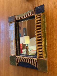  Les Argonautes Ceramic Mirror by les Argonautes France 1960s - 3407749