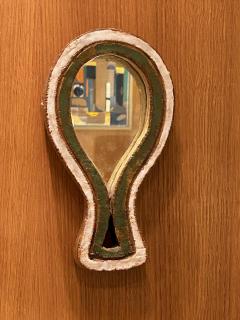  Les Argonautes Ceramic Mirror by les Argonautes France 1960s - 3407831