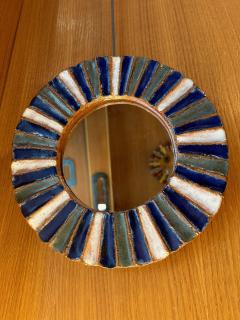  Les Argonautes Ceramic Mirror by les Argonautes France 1960s - 3435932