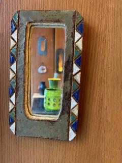  Les Argonautes Ceramic Mirror by les Argonautes France 1960s - 3459107