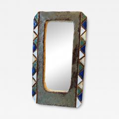  Les Argonautes Ceramic Mirror by les Argonautes France 1960s - 3459978