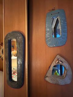  Les Argonautes Ceramic Mirror by les Argonautes France 1960s - 3479131