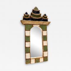  Les Argonautes Ceramic Mirror by les Argonautes France 1960s - 3487602