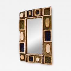  Les Argonautes Ceramic Mirror by les Argonautes France 1960s - 3487603