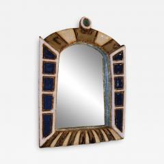  Les Argonautes Ceramic Mirror by les Argonautes France 1960s - 3496467