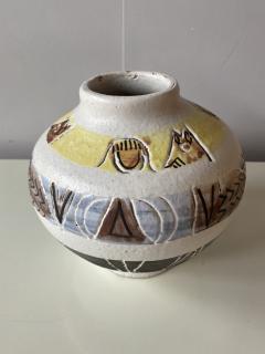  Les Argonautes Ceramic Vase by Les Argonautes France Vallauris 1960s - 2831178