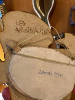  Les Argonautes Ceramic bird mirror by les Argonautes France Vallauris 1970s - 3530619