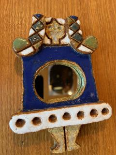  Les Argonautes Ceramic mirror by les Argonautes France 1960s - 3668936