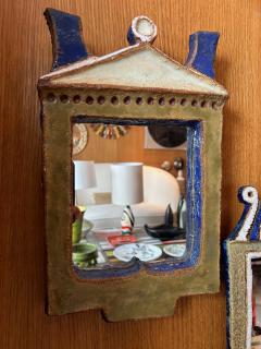  Les Argonautes Ceramic mirror by les Argonautes France 1960s - 3704088