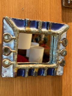  Les Argonautes Ceramic mirror by les Argonautes France 1960s - 3878928