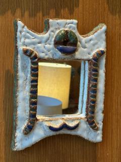  Les Argonautes Ceramic mirror by les Argonautes France 1960s - 4495969