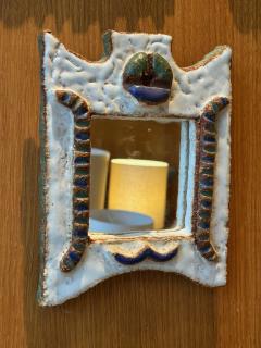  Les Argonautes Ceramic mirror by les Argonautes France 1960s - 4495972