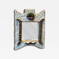  Les Argonautes Ceramic mirror by les Argonautes France 1960s - 4496014