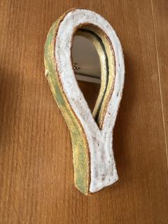  Les Argonautes Ceramic mirror by les Argonautes France 1960s - 4703196
