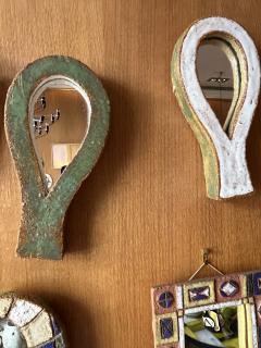  Les Argonautes Ceramic mirror by les Argonautes France 1960s - 4703197