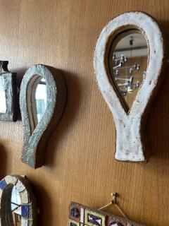 Les Argonautes Ceramic mirror by les Argonautes France 1960s - 4703198