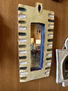  Les Argonautes Ceramic mirror by les Argonautes France 1960s - 4754990
