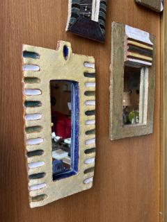  Les Argonautes Ceramic mirror by les Argonautes France 1960s - 4754996