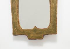  Les Argonautes Rare Enameled Ceramic Mirror by Les Argonautes France c 1965 Signed  - 2245295
