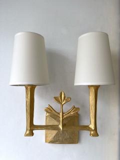  Les H ritiers Pair of Clover Sconces by Les H ritiers France 1990s - 2617007