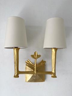  Les H ritiers Pair of Clover Sconces by Les H ritiers France 1990s - 2617008