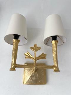  Les H ritiers Pair of Clover Sconces by Les H ritiers France 1990s - 2617011