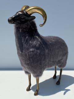  Les Lalanne Brass Ram Sheep Sculpture - 2075364