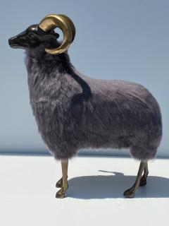  Les Lalanne Brass Ram Sheep Sculpture - 2075365