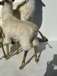  Les Lalanne Set of Brass Gazelle Antelope Sculptures - 3942604