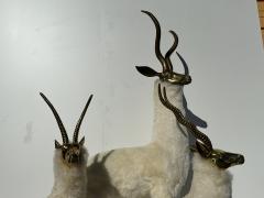  Les Lalanne Set of Brass Gazelle Antelope Sculptures - 3942612