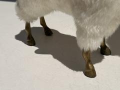  Les Lalanne Set of Three Brass and Fur Mountain Sheep Ram Sculptures - 4699854