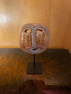  Les Potiers D Accolay Ceramic Mask Accolay France 1960s - 2852380