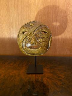 Les Potiers D Accolay Ceramic Mask Accolay France 1960s - 2852388