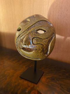  Les Potiers D Accolay Ceramic Mask Accolay France 1960s - 2852390