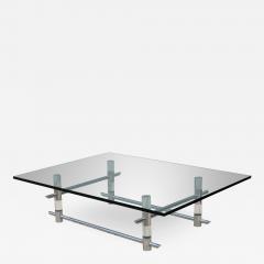  Les Prismatiques 1970s Les Prismatiques Lucite And Chrome Coffee Table - 1547230