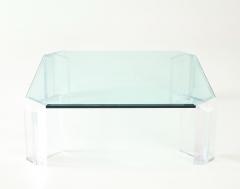  Les Prismatiques Les Prismatique Lucite Glass Coffee Table - 4547292