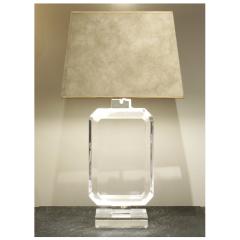  Les Prismatiques Les Prismatiques Large Lucite Table Lamp 1970s - 245676