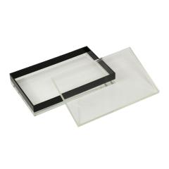  Les Prismatiques Les Prismatiques Rare Jewelry Box in Clear And Black Lucite 1979 - 2434410