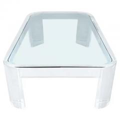  Les Prismatiques Les Prismatiques Rare Lucite and Glass Rectangular Coffee or Cocktail Table - 3181273