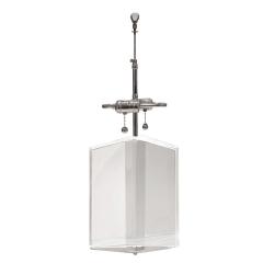  Les Prismatiques Les Prismatiques Tapering Lucite Table Lamp with Chrome Hardware 1970s - 2882925