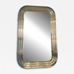  Les Prismatiques MAGNIFICIENT MONUMENTAL MODERNIST TUBULAR LUCITE MIRROR - 4130313