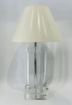  Les Prismatiques Pair of Lucite Table Lamps attb to Les Presmatiques  - 3609709