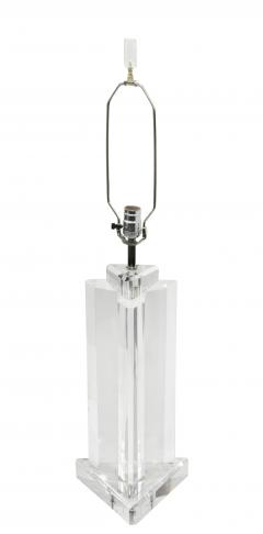  Les Prismatiques Triple Edge Lucite Block Table Lamp by Les Prismatiques - 190571