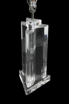  Les Prismatiques Triple Edge Lucite Block Table Lamp by Les Prismatiques - 190573