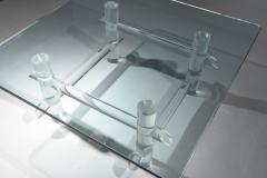  Les Prismatiques Vintage Lucite Glass Coffee Table by Les Prismatiques Signed - 81445