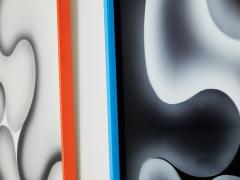  Les Simonnet Les Simonnet unique pieces diptych paint on lucite framed 1996 - 3508549